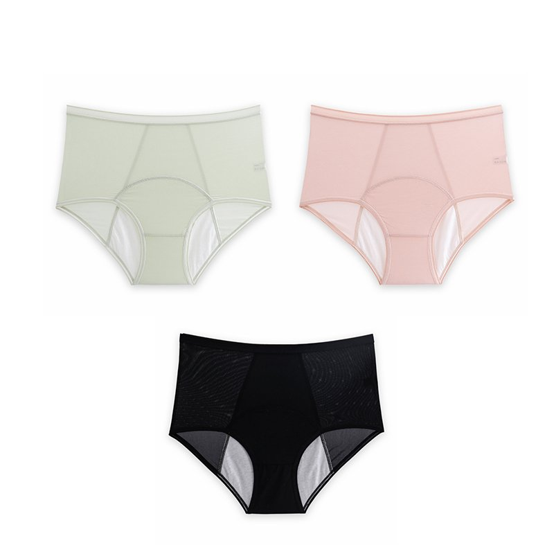 High Waist Leak Proof Ice Silk Panties