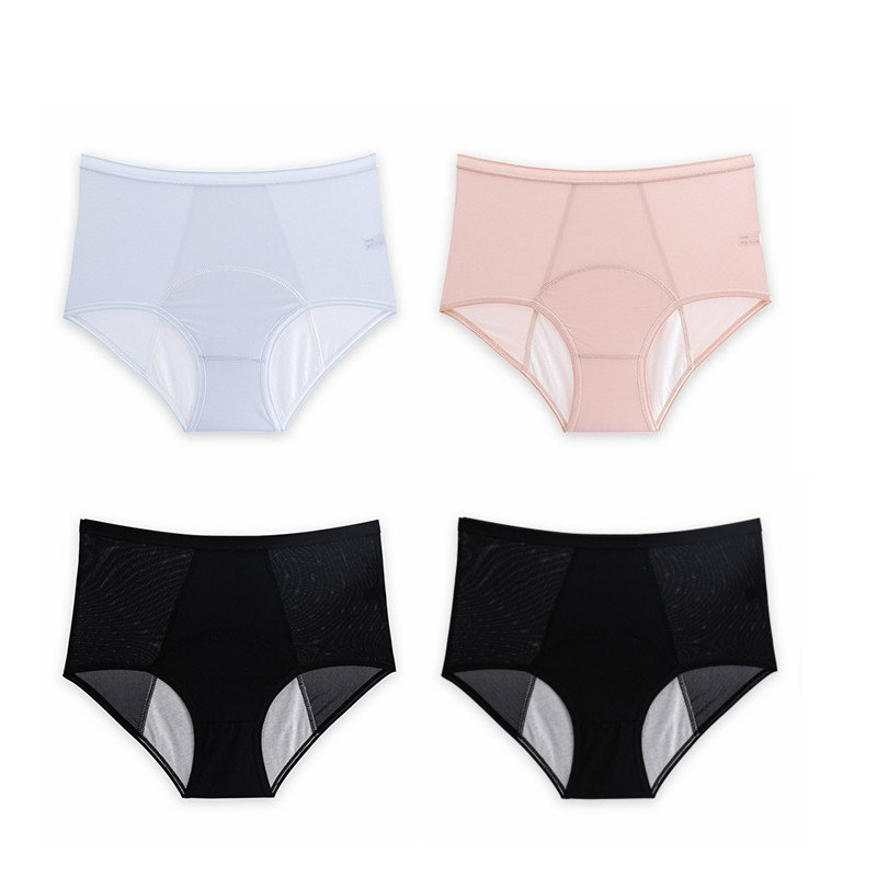 High Waist Leak Proof Ice Silk Panties