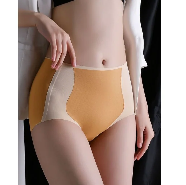 [Hot sale on TikTok]Color block Traceless Hip lifting Shaping Panties