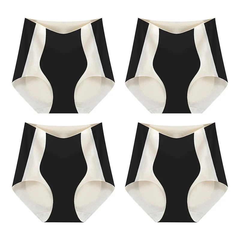 [Hot sale on TikTok]Color block Traceless Hip lifting Shaping Panties