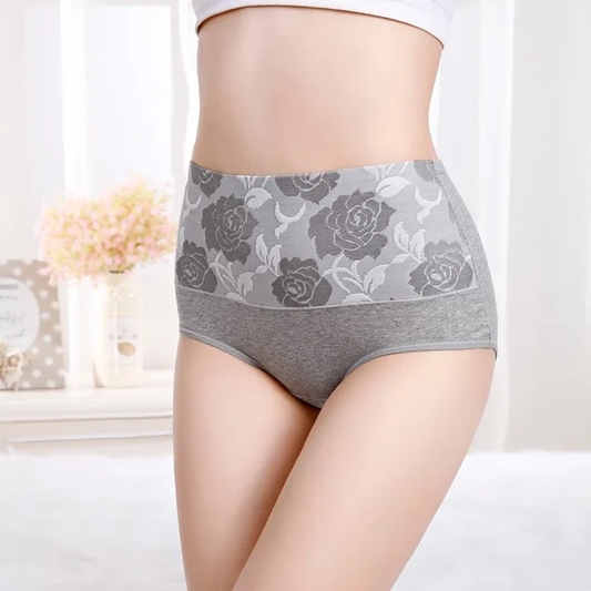 Cotton High Waist Abdominal Slimming Hygroscopic Antibacterial Underwear