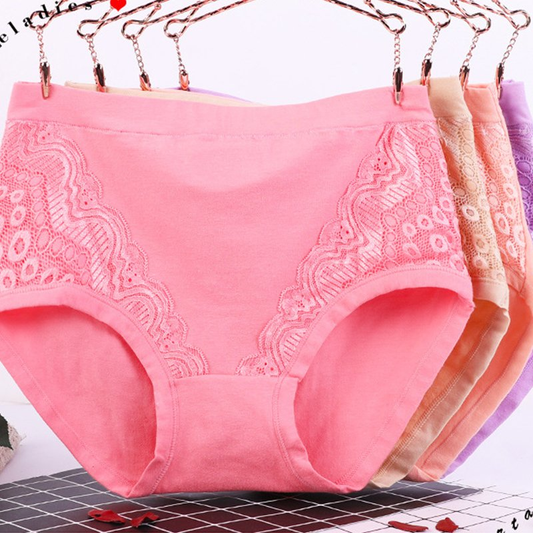 2024 Plus Size High Waist Leak Proof Cotton Panties