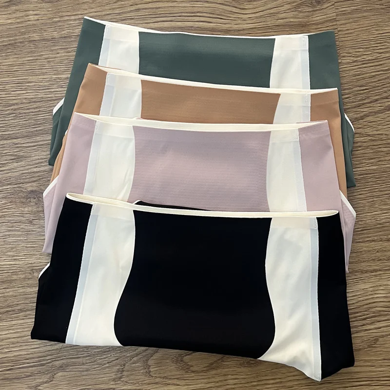 [Hot sale on TikTok]Color block Traceless Hip lifting Shaping Panties