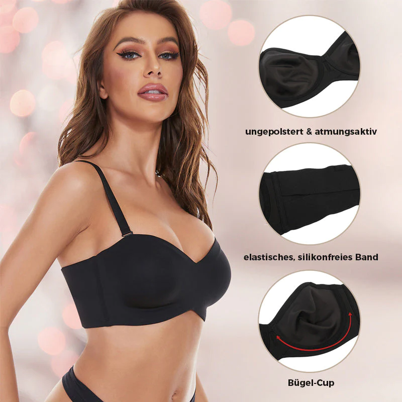 Full support non slip bandeau bra