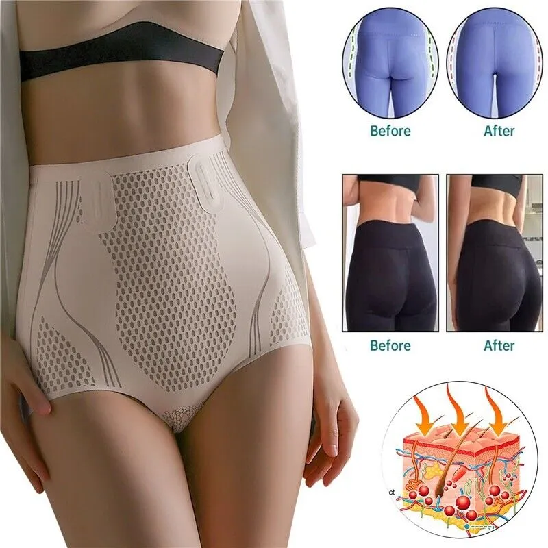 Ice Silk Ion Fibre Repair Shaping Shorts Tummy Control Underpants