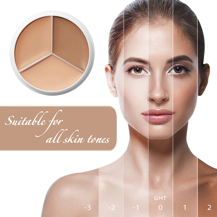 3-In-1 Contouring And Brighten Concealer Palette