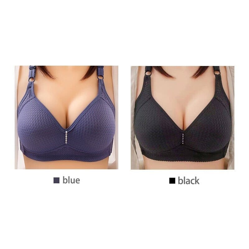 (🎁2024 New Year Hot Sale🎁)🔥Plus Size Bra Women Underwear Wire Free Comfort  Soft Breathable🔥