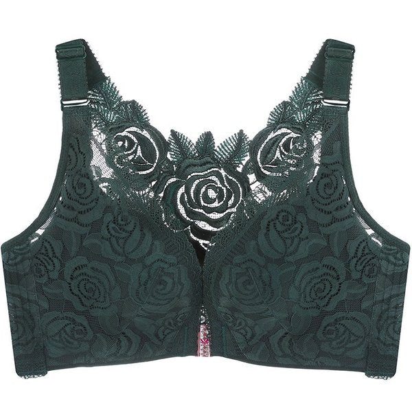 FITME ROSE EMBROIDERY FRONT CLOSURE WIREFREE BRA