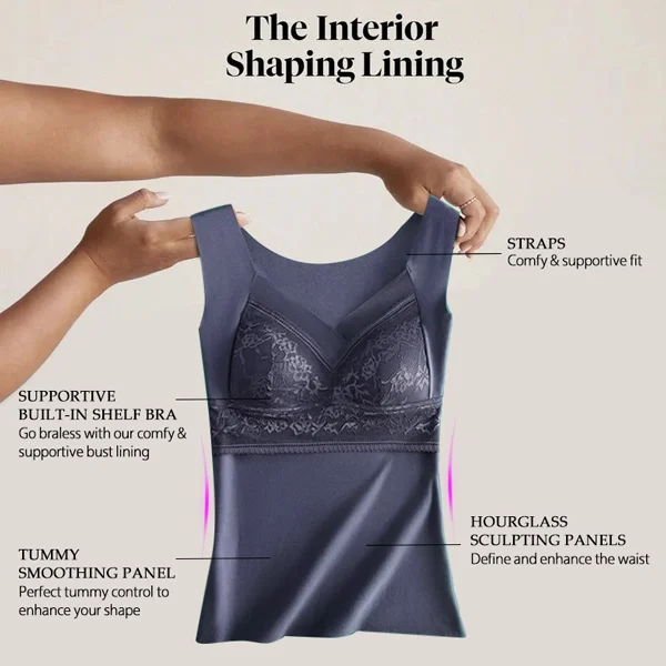 2 in 1 Built in Bra Thermal Underwear