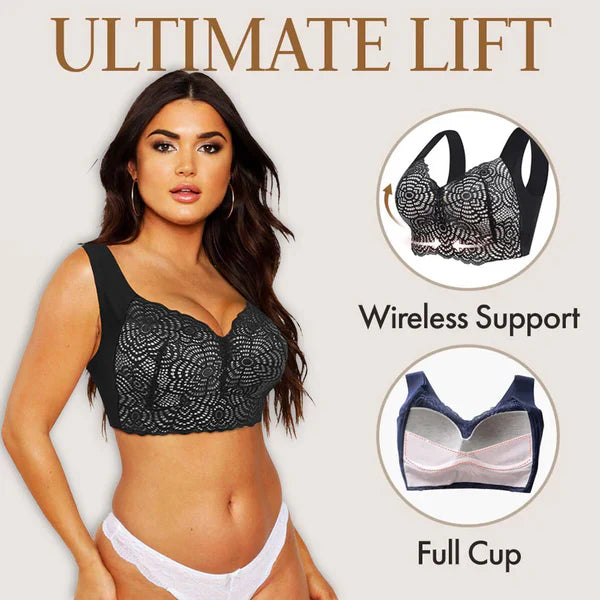 ULTIMATE LIFT STRETCH FULL FIGURE SEAMLESS LACE CUT OUT BRA