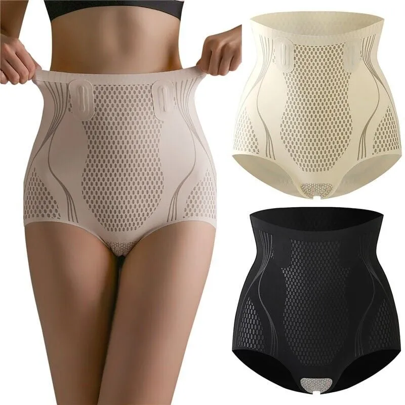 Ice Silk Ion Fibre Repair Shaping Shorts Tummy Control Underpants