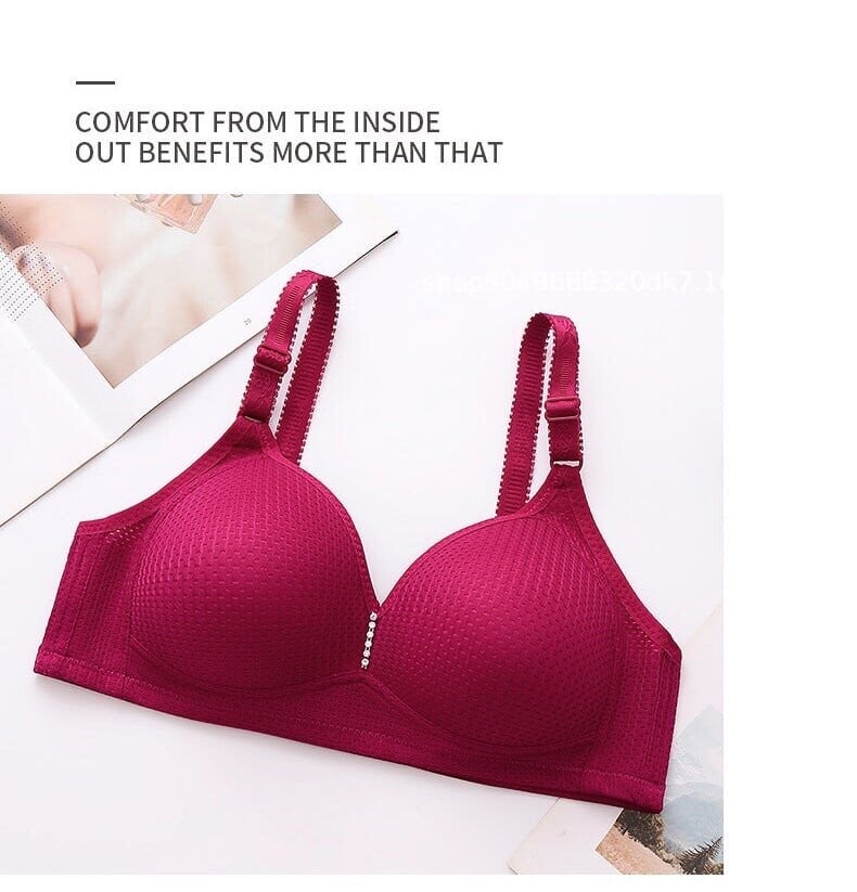 (🎁2024 New Year Hot Sale🎁)🔥Plus Size Bra Women Underwear Wire Free Comfort  Soft Breathable🔥