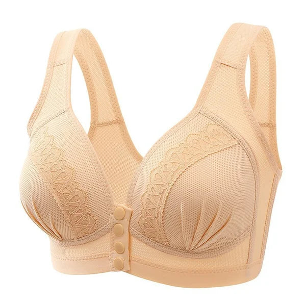 2024 Front Button Breathable Skin Friendly Cotton Bra